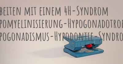 Arbeiten mit einem 4H-Syndrom Hypomyelinisierung-Hypogonadotroper Hypogonadismus-Hypodontie-Syndrom