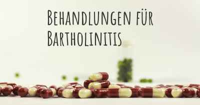 Behandlungen für Bartholinitis