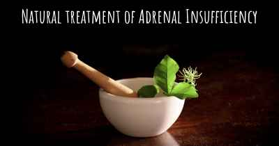 Natural treatment of Adrenal Insufficiency