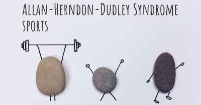 Allan-Herndon-Dudley Syndrome sports