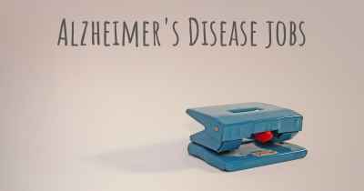 Alzheimer's Disease jobs
