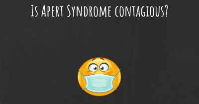 Is Apert Syndrome contagious?