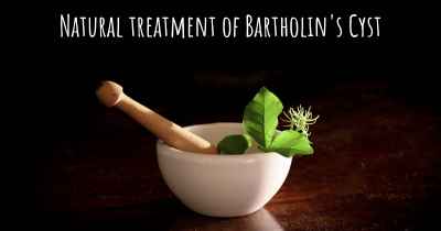 Natural treatment of Bartholin's Cyst