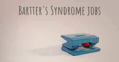 Bartter's Syndrome jobs