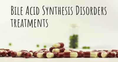 Bile Acid Synthesis Disorders treatments