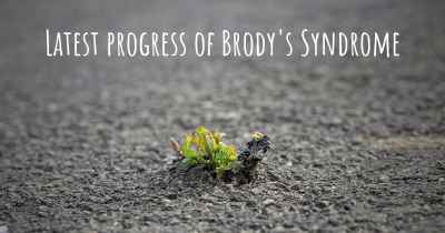 Latest progress of Brody's Syndrome