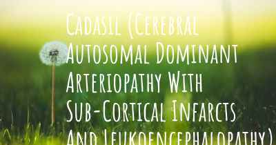 Cadasil (Cerebral Autosomal Dominant Arteriopathy With Sub-Cortical Infarcts And Leukoencephalopathy) causes