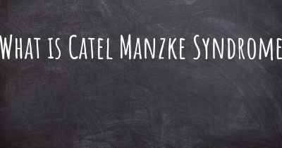 What is Catel Manzke Syndrome