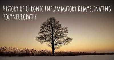 History of Chronic Inflammatory Demyelinating Polyneuropathy