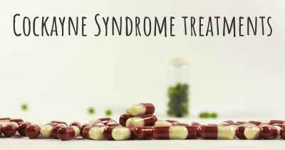 Cockayne Syndrome treatments