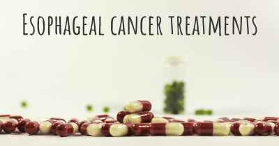 Esophageal cancer treatments