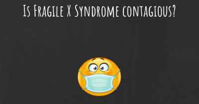 Is Fragile X Syndrome contagious?