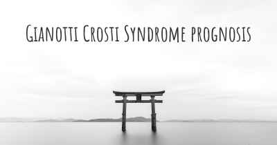 Gianotti Crosti Syndrome prognosis