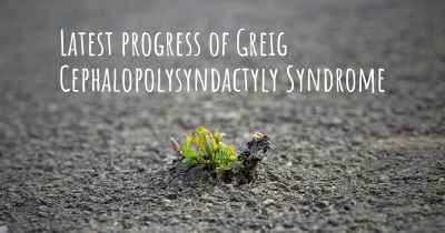 Latest progress of Greig Cephalopolysyndactyly Syndrome