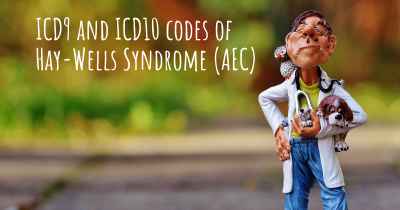 ICD9 and ICD10 codes of Hay-Wells Syndrome (AEC)