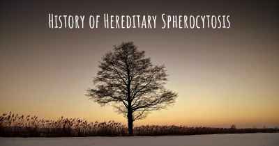History of Hereditary Spherocytosis