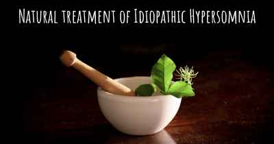 Natural treatment of Idiopathic Hypersomnia