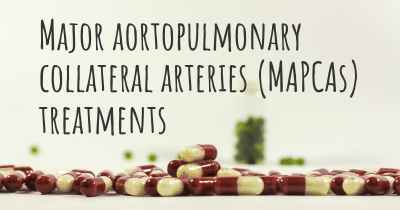 Major aortopulmonary collateral arteries (MAPCAs) treatments