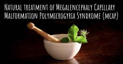 Natural treatment of Megalencephaly Capillary Malformation Polymicrogyria Syndrome (mcap)