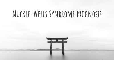 Muckle-Wells Syndrome prognosis
