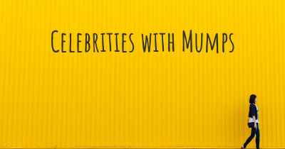 Celebrities with Mumps
