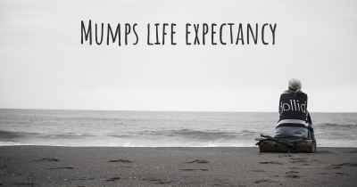 Mumps life expectancy