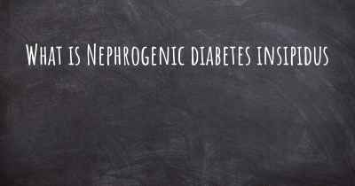 What is Nephrogenic diabetes insipidus