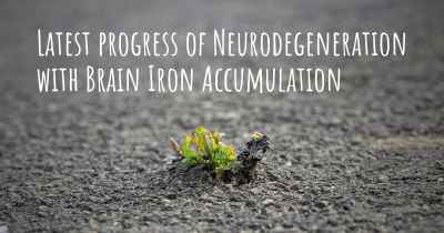 Latest progress of Neurodegeneration with Brain Iron Accumulation