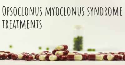 Opsoclonus myoclonus syndrome treatments