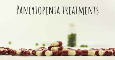 Pancytopenia treatments