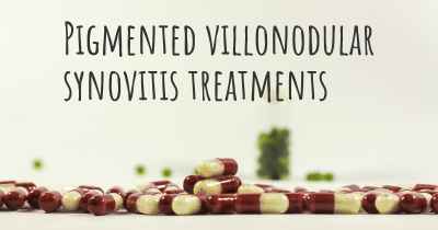 Pigmented villonodular synovitis treatments