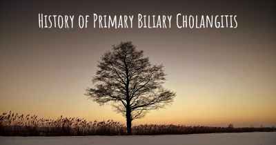 History of Primary Biliary Cholangitis