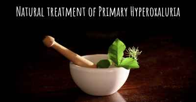 Natural treatment of Primary Hyperoxaluria