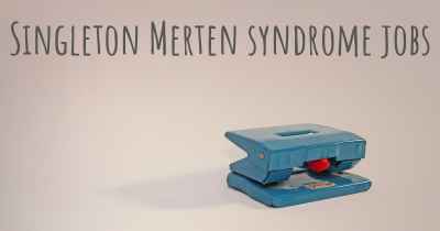 Singleton Merten syndrome jobs