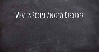 What is Social Anxiety Disorder