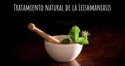 Tratamiento natural de la Leishmaniasis