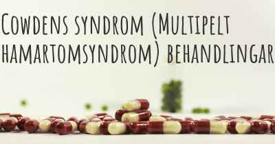 Cowdens syndrom (Multipelt hamartomsyndrom) behandlingar