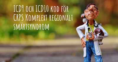 ICD9 och ICD10 kod för CRPS Komplext regionalt smärtsyndrom