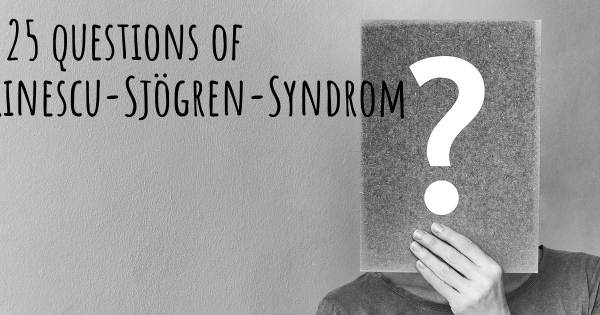 Marinescu-Sjögren-Syndrom Top 25 Fragen