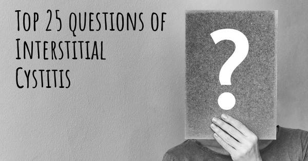 Interstitial Cystitis top 25 questions