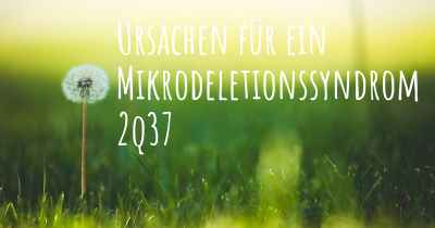 Ursachen für ein Mikrodeletionssyndrom 2q37