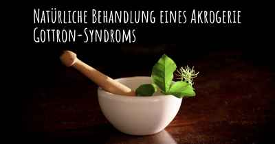 Natürliche Behandlung eines Akrogerie Gottron-Syndroms