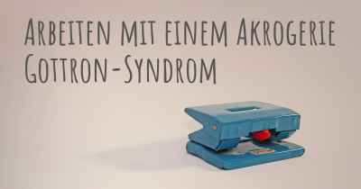 Arbeiten mit einem Akrogerie Gottron-Syndrom