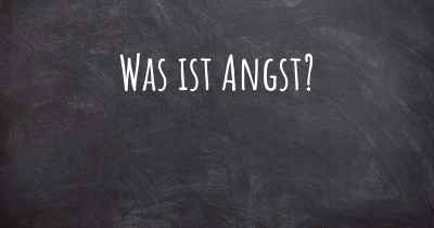 Was ist Angst?