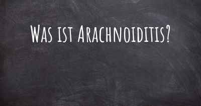 Was ist Arachnoiditis?