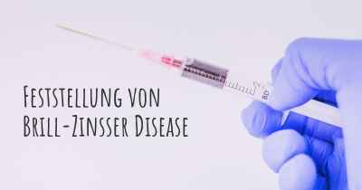 Feststellung von Brill-Zinsser Disease