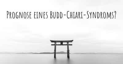 Prognose eines Budd-Chiari-Syndroms?