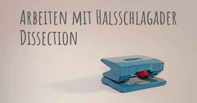 Arbeiten mit Halsschlagader Dissection