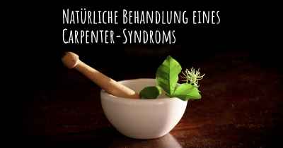 Natürliche Behandlung eines Carpenter-Syndroms