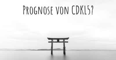 Prognose von CDKL5?